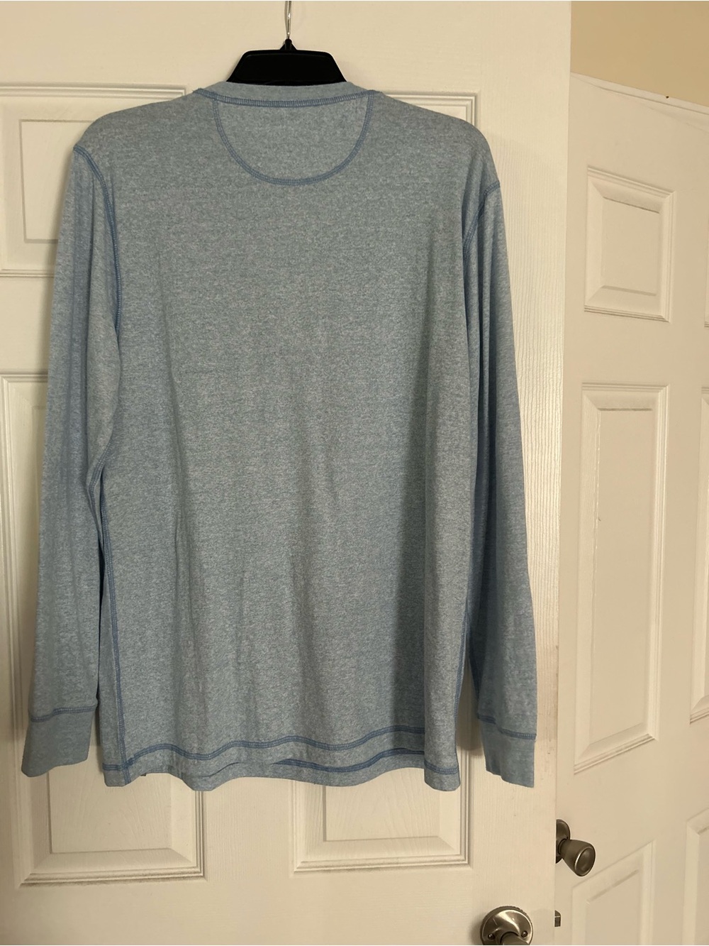 Light Blue Long-Sleeve Men's Performance Tee